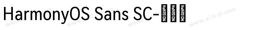 HarmonyOS Sans SC字体转换